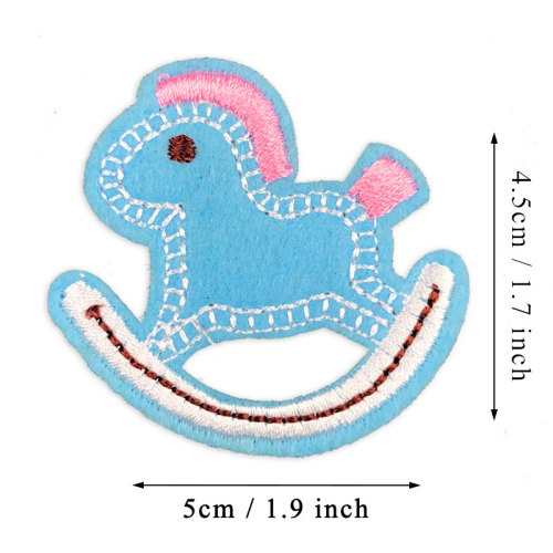 Kartun Hewan Mini Applique Iron di Bordir Patch