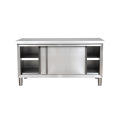 Sliding Doors Commercial Kitchen Stainless Steel Work Table