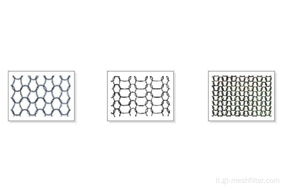 Mesh fine gas-liquid in acciaio inossidabile