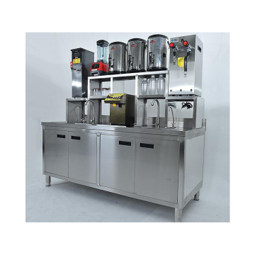 Cafe and Restaurant Bar Equipment Counter Design and Supply Stainless Steel Milk Tea Counter