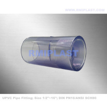 Temiz PVC dişi bağlantı Sch80