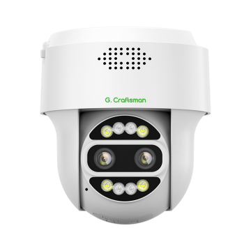 GW-P5FVD-M4H: 4K 8MP Wireless 360° PTZ Dome Camera with Dual Lens Auto Tracking