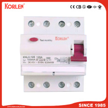 Residual Current Circuit Breaker KNL4-125 125A CE 2P