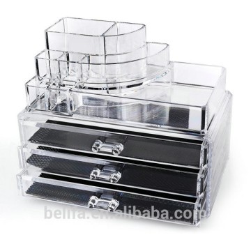 Belifa acrylic makeup organizer cosmetic organizer