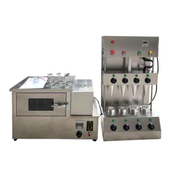 Semi-Automatic Chocolate Coating Pizza Cone Edible Coffee Cup Making Machine