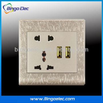 multi socket usb 220v