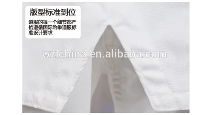 WTFm Taekwondo White V Neck Uniform Adults Martial Arts Suits