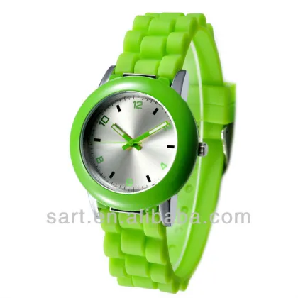 2015 high quality watch, women gift sunray dial promotion silicone watch