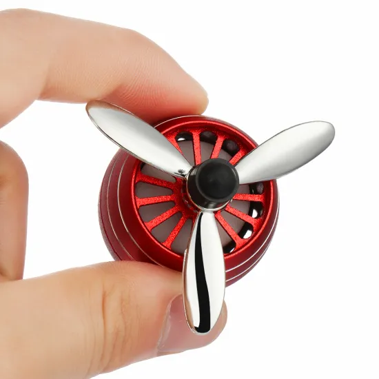Hot Sale Car Vent Perfume Clip with LED Light and Fan Diffuser