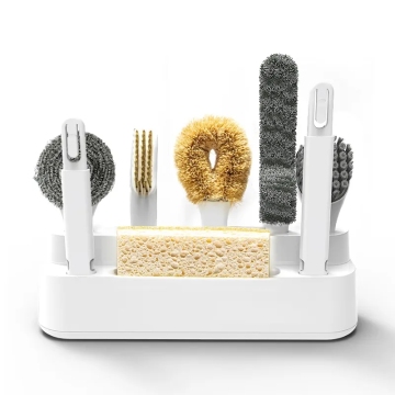 2023 Wholesale Eco-Friendly Kitchen Gadgets: 5-in-1 Deep Cleaning Brush Set