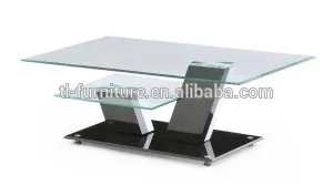 new design glass coffee table, home furniture