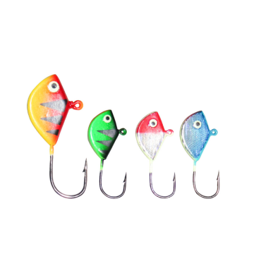Bán nóng 2.1g Jig Fishing Jigs mồi nhử bộ dụng cụ nhỏ cho crappie panfish mùa đông trò đùa
