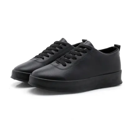 Men's Shoes: Business Casual Leather Shoes with PU Upper