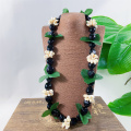 Ribbon Kukui Puka Shell Lei for Graduation Events