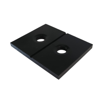 Placa de desgaste durável da caixa do eixo