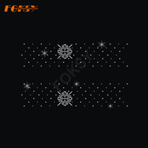 Spider Cross Cheer Bow Hotfix Rrhinestone Design