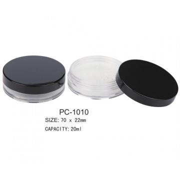 20ml bundar bubuk bubuk longgar plastik/JAR PC-1010