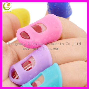 Large Medium Small Size Guitar Fingertip Protectors Silicone Finger Guards for Ukulele Electric Guitar
