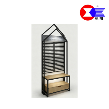 House Shape Slatwall Retail Display Stand
