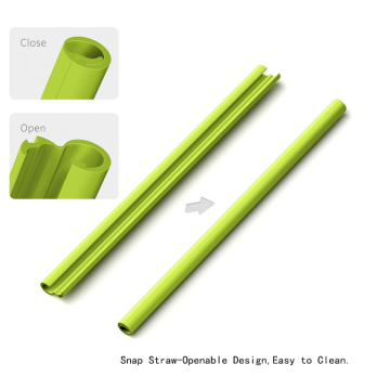 Custom Openable Design Silicone Straws