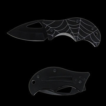 Deluxe Folding Knife with 165mm Overall Length and Sharp Straight Edge