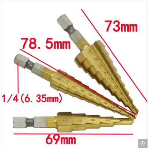 HSS straight flute Cobalt Step Drill Bit