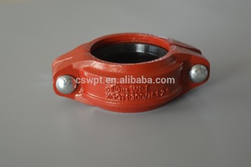 FM/UL approved ductile iron grooved coupling
