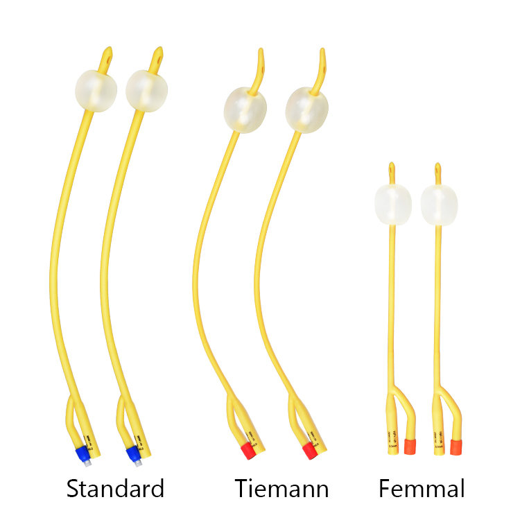 2-Way Curving End Latex Foley catheter