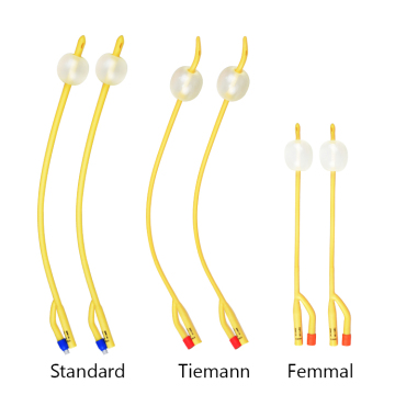 2-Way Curving End Latex Foley catheter