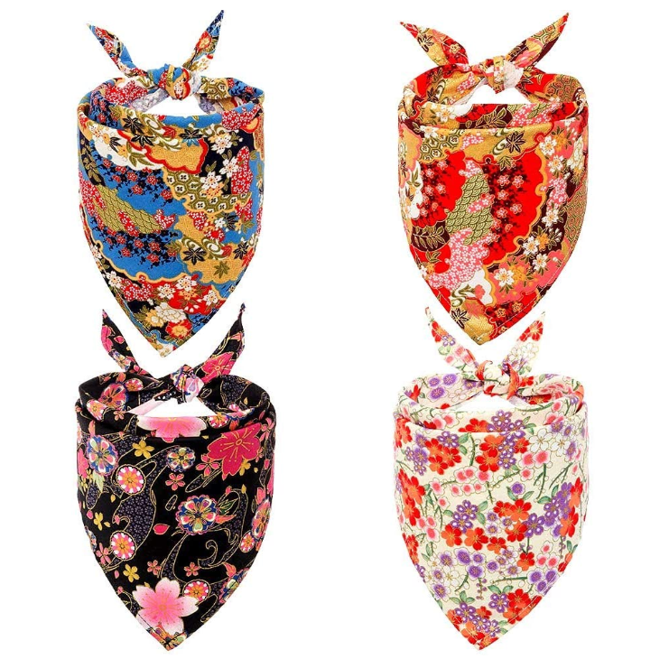 Dog Bandana Set 4 PCS