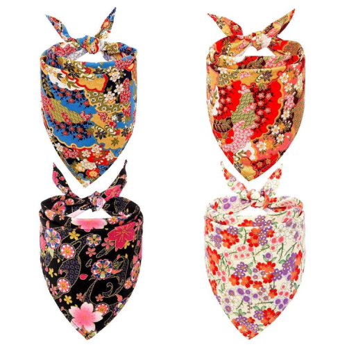 Chien bandana ensemble 4 pcs