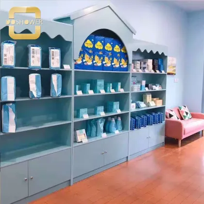 Blue Kids' Cabinets Storage Rack for Clothes and Toys