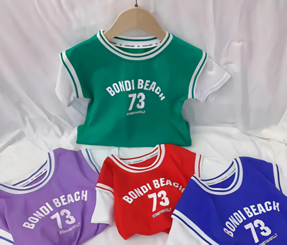 Baby Sports 100% Cotton Jersey Short Sleeved