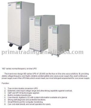 Three phase in one phase out UPS