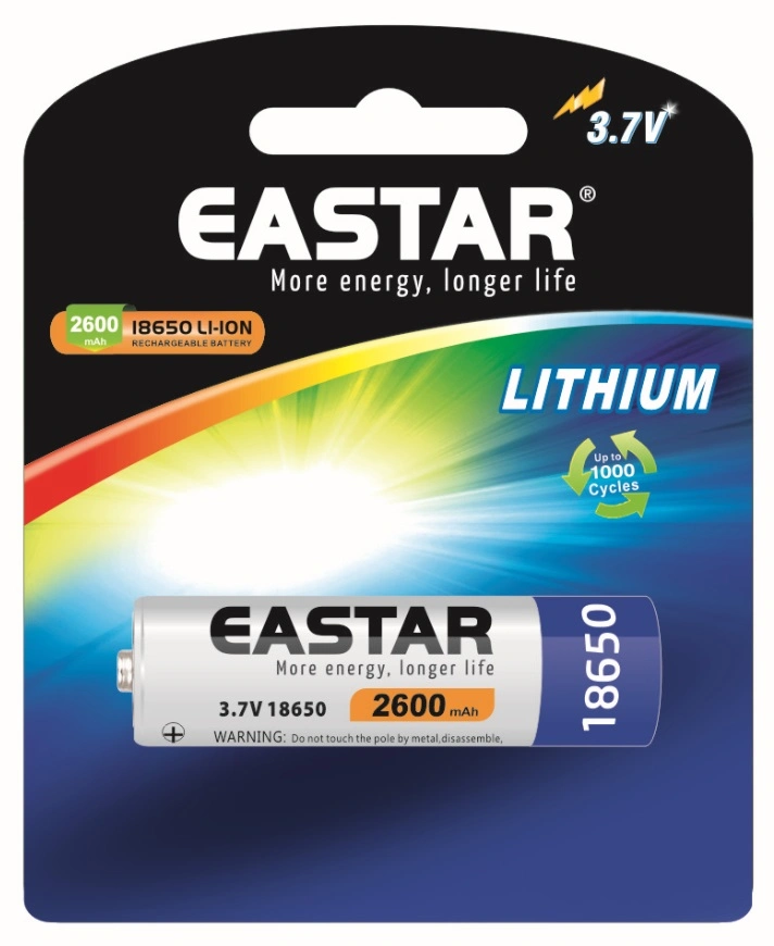 18650 Li Ion Battery 3.7V 2000/2200/2400/2600mAh 18650 3.7V Battery with Blister Card1 18650 Li Ion Battery 3.7V 2000/2200/2400/2600mAh 18650 3.7V Battery with Blister Card1