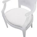 Home Supplies White Acrylic Chair with Soft Cushion