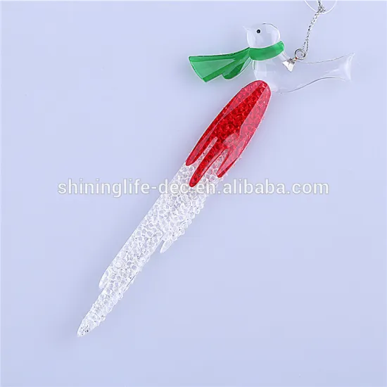 Bird with scarf on icicle ornament new style christmas decoration