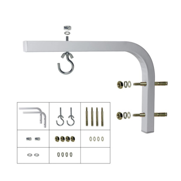 Adjustable Ceiling Mount for HD Projector Screens - 90 Degrees Bracket L Shape Holder