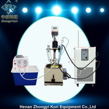 Lab chemical benchtop electric heating reactor glass