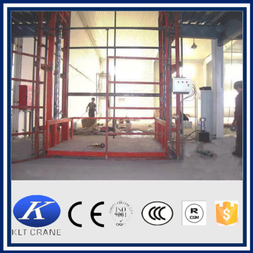 china guide rail warehouse hydraulic cargo lift elevator