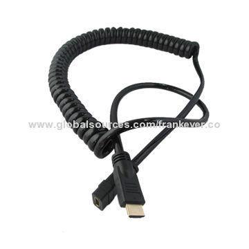 HDMI संबंधक, पुरुष महिला एक्सटेंशन सर्पिल केबल करने के लिए