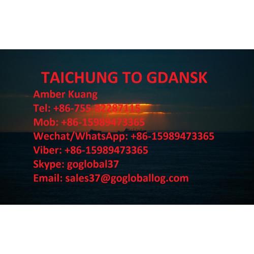 Taiwan Taichung Sea Freight to Poland Gdansk