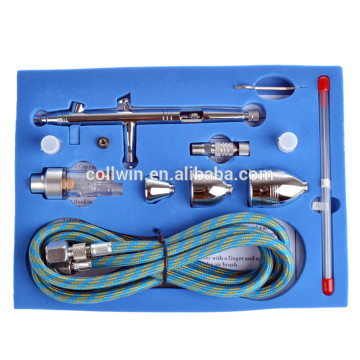 New Fashion Dual-action Airbrush Kit Spray Gun for Nail Paint Art Drawing Body Paint Makeup AS-14