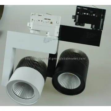 20W Commercial 3phase led track light rail cob led track rail lighting