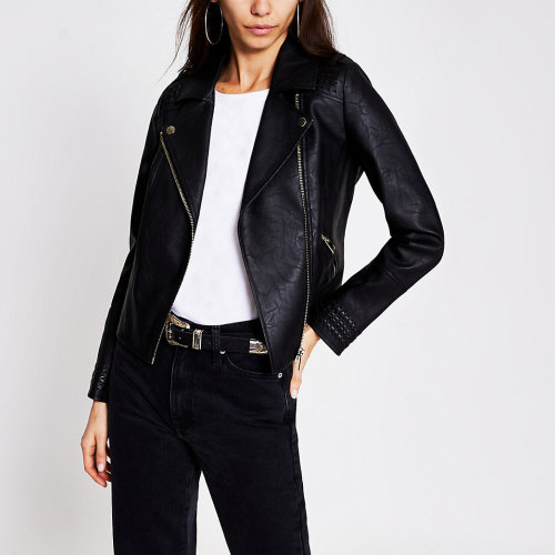 Autumn Fashion Black Classic Zipper Jacket