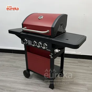 Hot Selling Black 3 Burners Outdoor smokeless Gas BBQ Grills outdoor