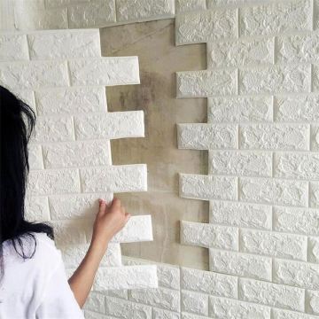 Fireproof 3D Wall Plastic Sheet | Removable Foam Wall Sticker for Kitchen