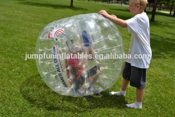 PVC soccer bumper ball, TPU bumper football, size custom inflatable bumpers