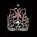 Hayvan Kelebek Rhinestone Tiara Pageant Taç