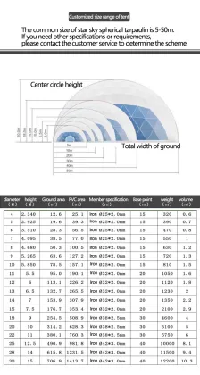 Camping Outdoor Inflatable Transparent Igloo